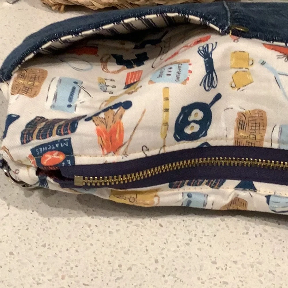 Handmade Upcycled Denim Crossbody Bag